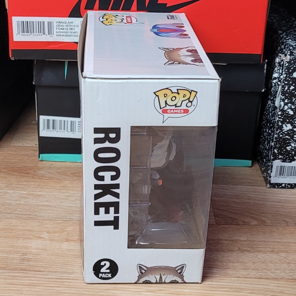 Funko Pop! Games Rocket vs Mega Man X Figures - Gray and Blue - Picture 4 of 4